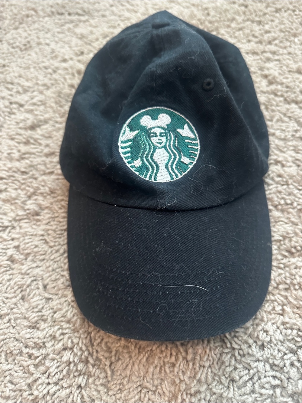 Starbucks Black Cap with Green Logo Patch